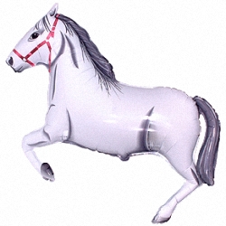 Шар Ф Фигура, Лошадь, Белая от магазина Сфера Новосибирск