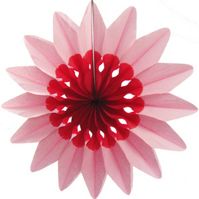 Цветок Розовый бумажный, 50 см./ПБ