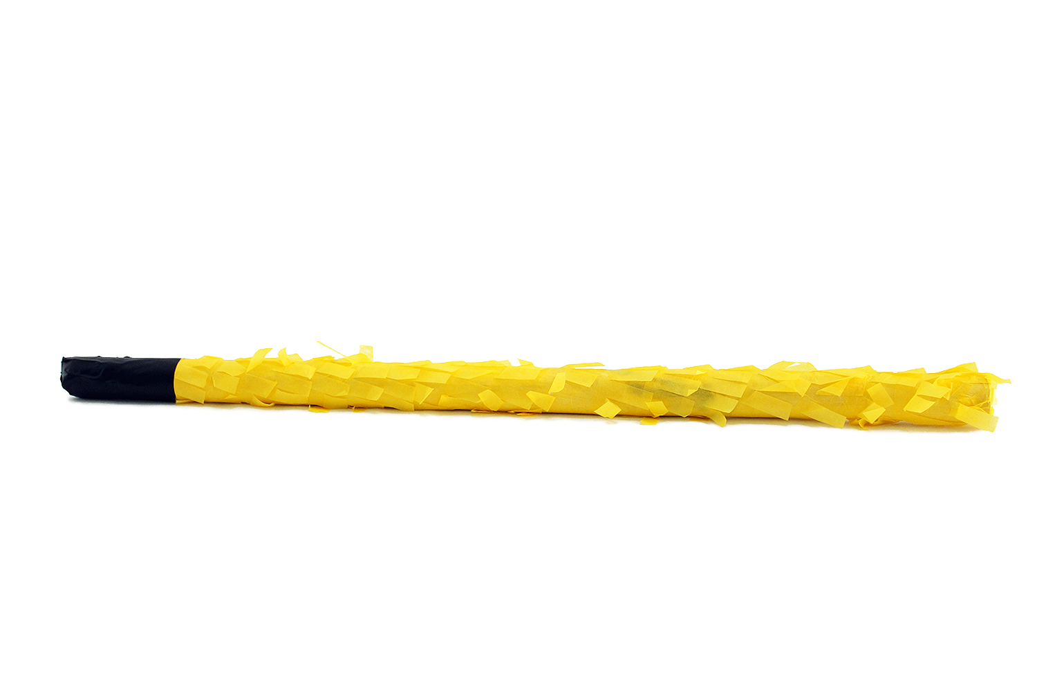 Палка для игры в пиньяту желтая с -черной ручкой, 50 см./Сф