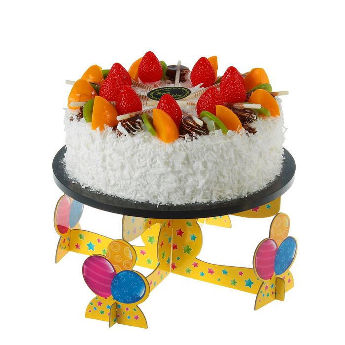 Подставка для торта с персонажем "Поздравляем" шарики /Сл