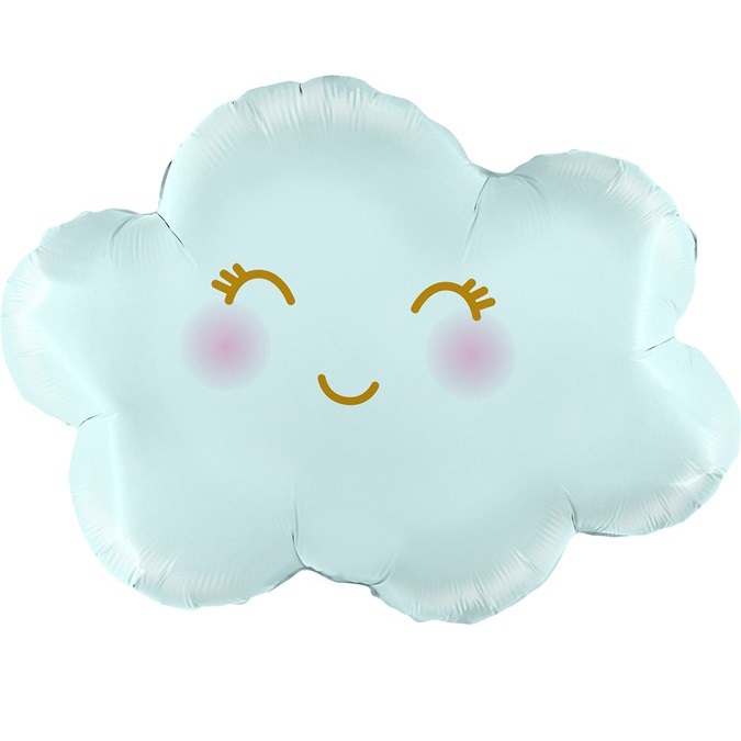 Шар Х Фигура, Маленькое облако, Голубой, 28"/71 см, 1 шт. в уп.