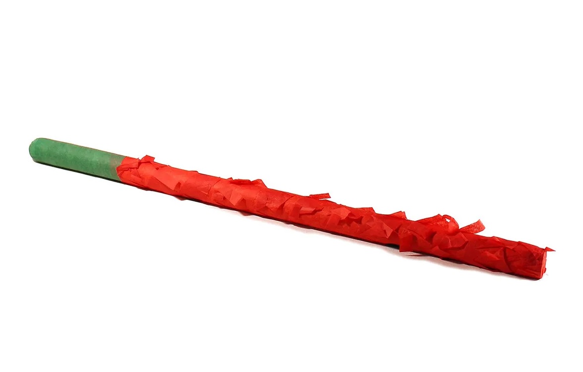 Палка для игры в пиньяту красно/черно-зеленая ручка (Арбуз)50 см./Сф