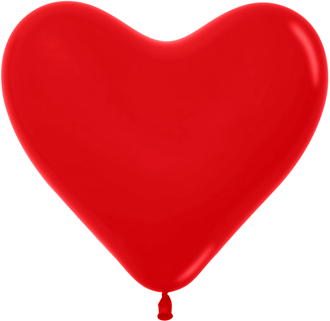 Шар S 12" Сердце, Красный / Red Пастель