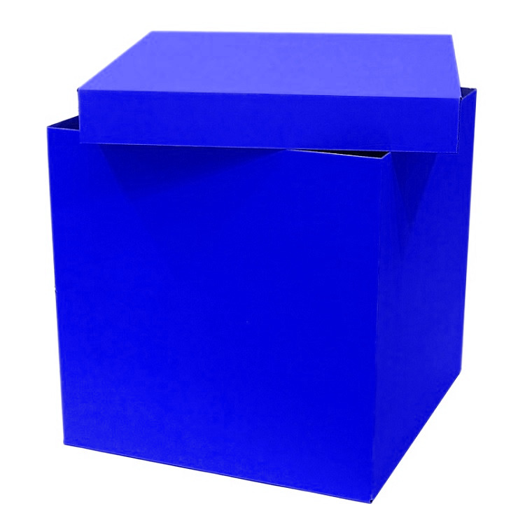 Коробка сюрприз для воздушных шаров, Синий, 60*60*60 см, 1 шт.