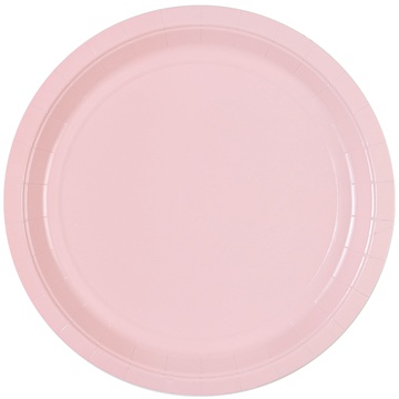 Тарелка Пастель розовая 23 см, 6 шт /ВЗ