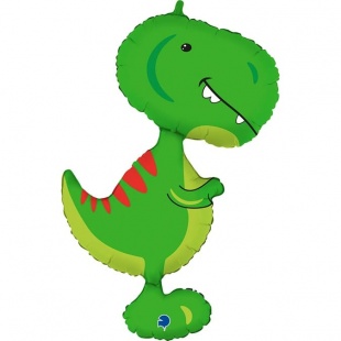 Шар Г Фигура, Динозавр Тираннозавр, Зеленый (38"/97 см)