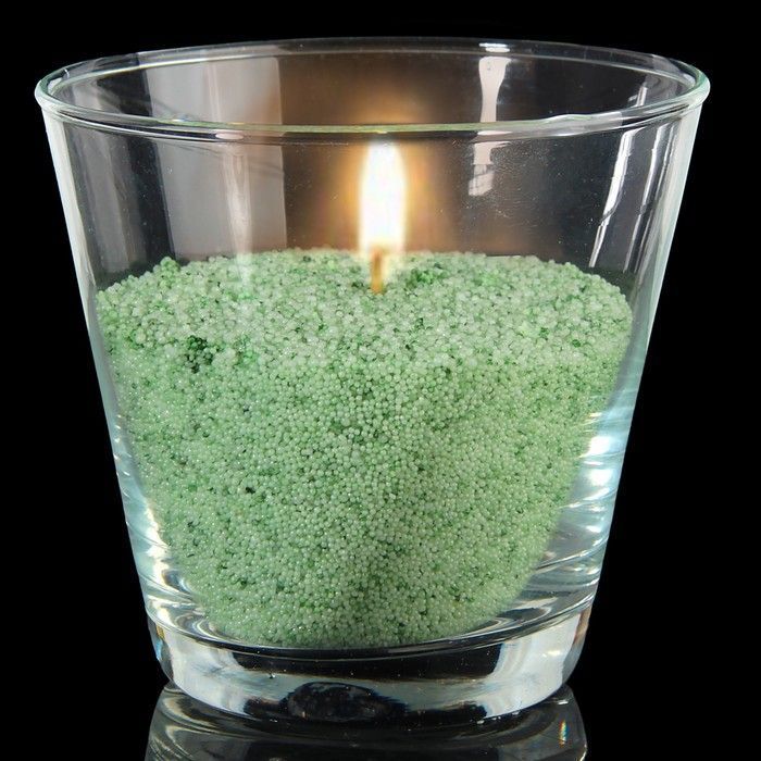 Свечной песок зеленый, 200 гр /МС