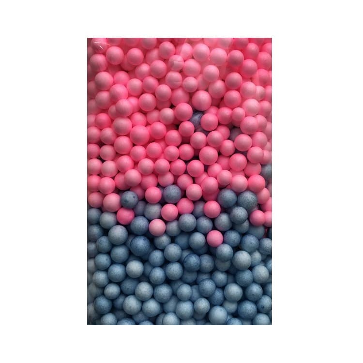 Шарики пенопласт, мелкие, Ярко-розовый / Голубой, (2-3 мм)