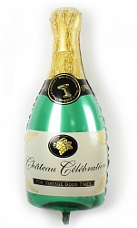 Шар с клапаном Х (19"/48 см) Мини-фигура, Бутылка шампанского