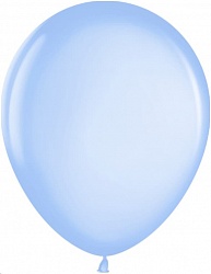 Шар Мл (12"/30 см) Голубой (853), металлик, 100 шт.