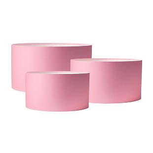 Набор коробок 3 в 1 "Премиум" Розовый / цилиндр 25*12, 21*10, 18*8 см/Б