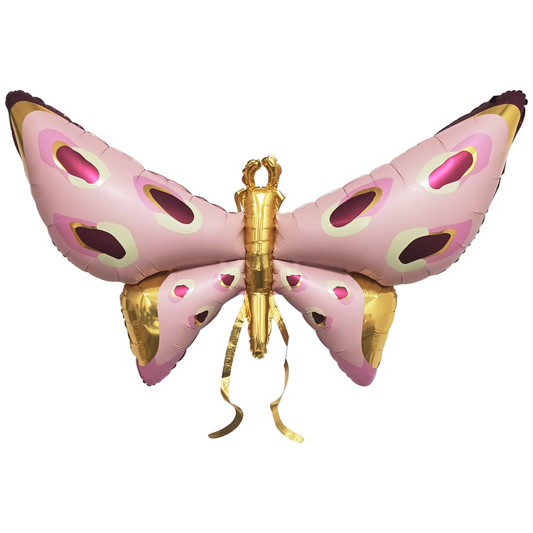 Шар Х Фигура, Бабочка розовая с усиками 