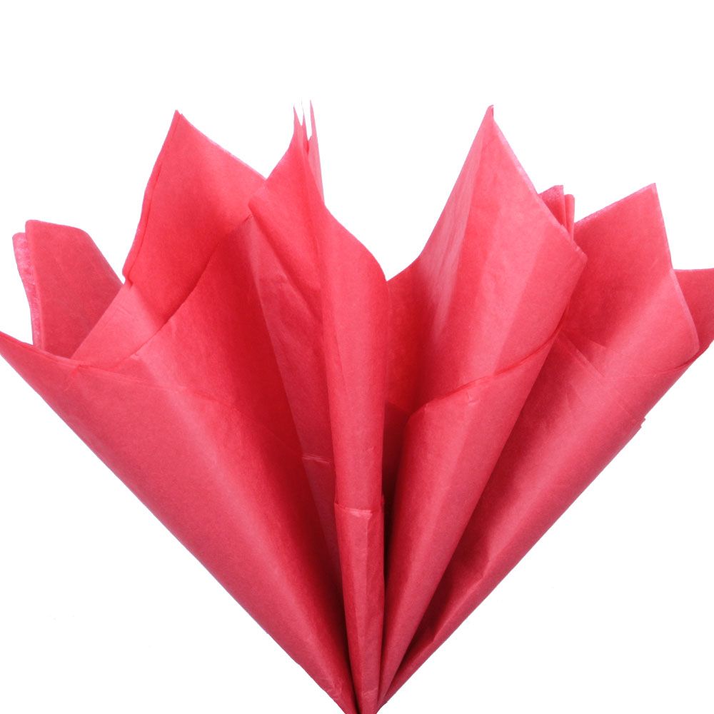 Бумага тишью 66*50 см, Красный, 10 листов