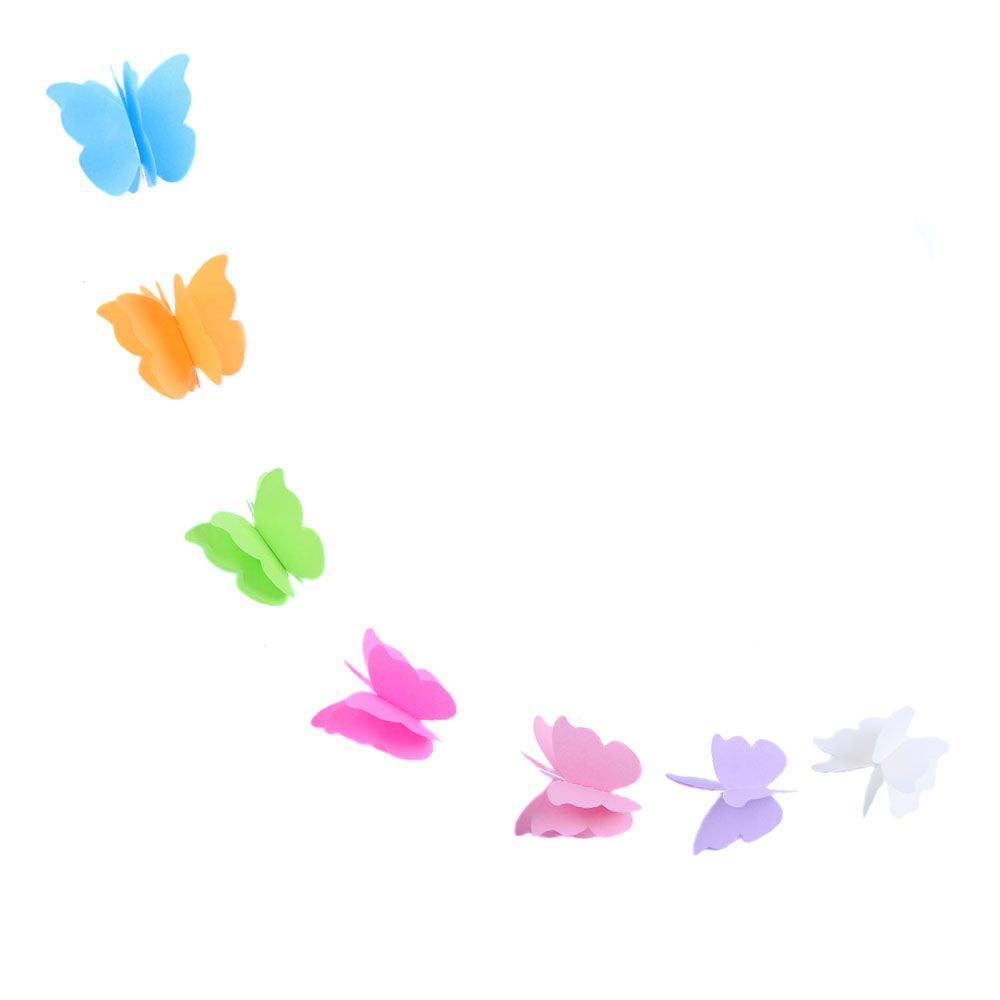 Гирлянда Бабочки, разноцветная, 5,5 см. х 2,2 м./Мо