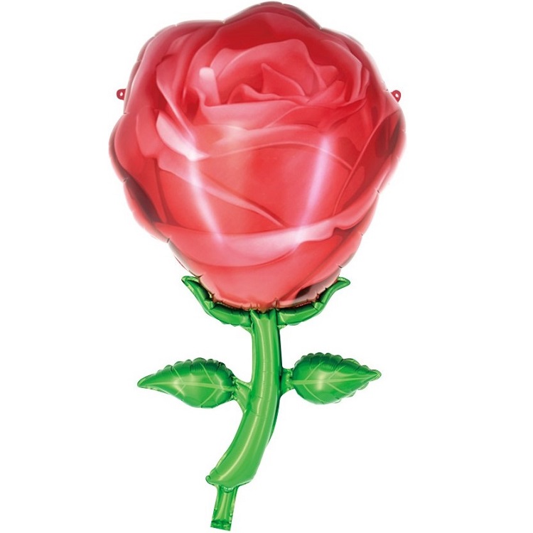 Шар Х Фигура, Роза, Красный (32"/81), 