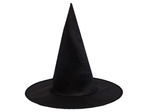Шляпа ведьмы, Черная, 34 см