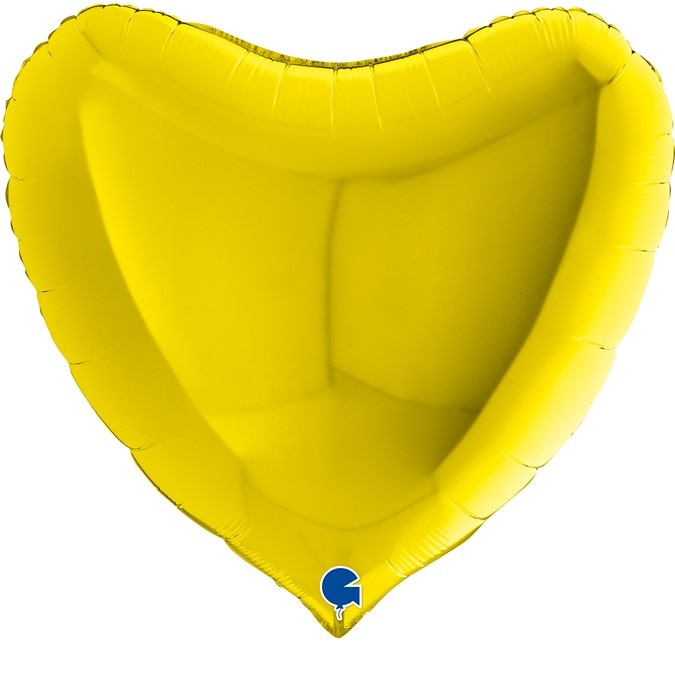 Шар Г 36" Сердце, Желтый