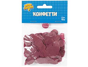 Конфетти Круги тишью Бордовые, 1,5 см, 10 гр