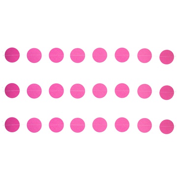 Гирлянда на нитке Круги ярко-розовые , 2,2 м