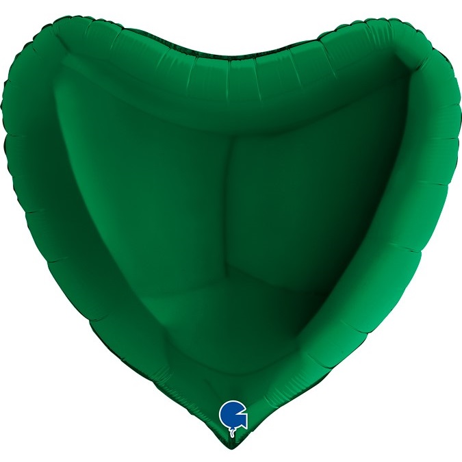 Шар Г 9" Сердце, Зеленый Темный