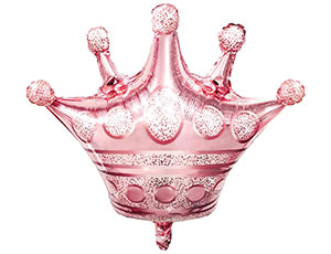 Шар Х 15" М/Фигура, Корона розовое золото