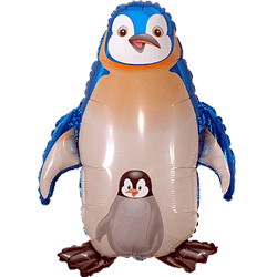Шар Ф Фигура, Пингвин, Синий (81 см) 