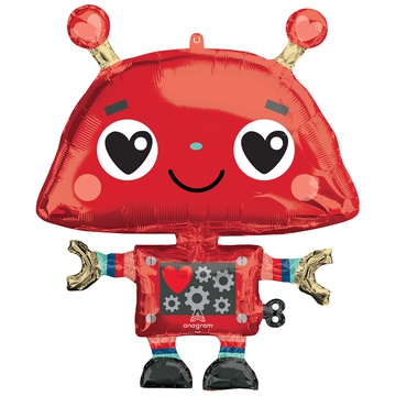 Шар А Фигура P35 Робот влюбленный сердца Red
