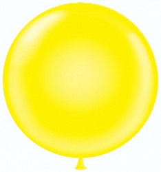 Шар Х (24"/61 см) Желтый, Пастель 10 шт.