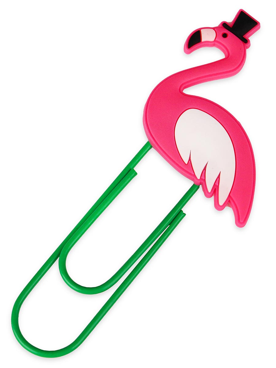 Закладка-скрепка Фламинго-Джентельмен