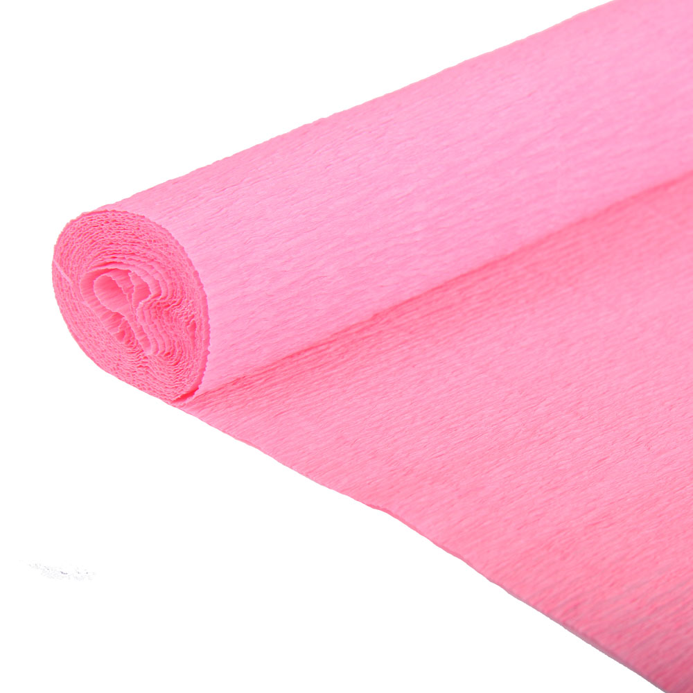 Бумага гофрированная розовая в асс. ,№61 120г/м 50х250см /Мо