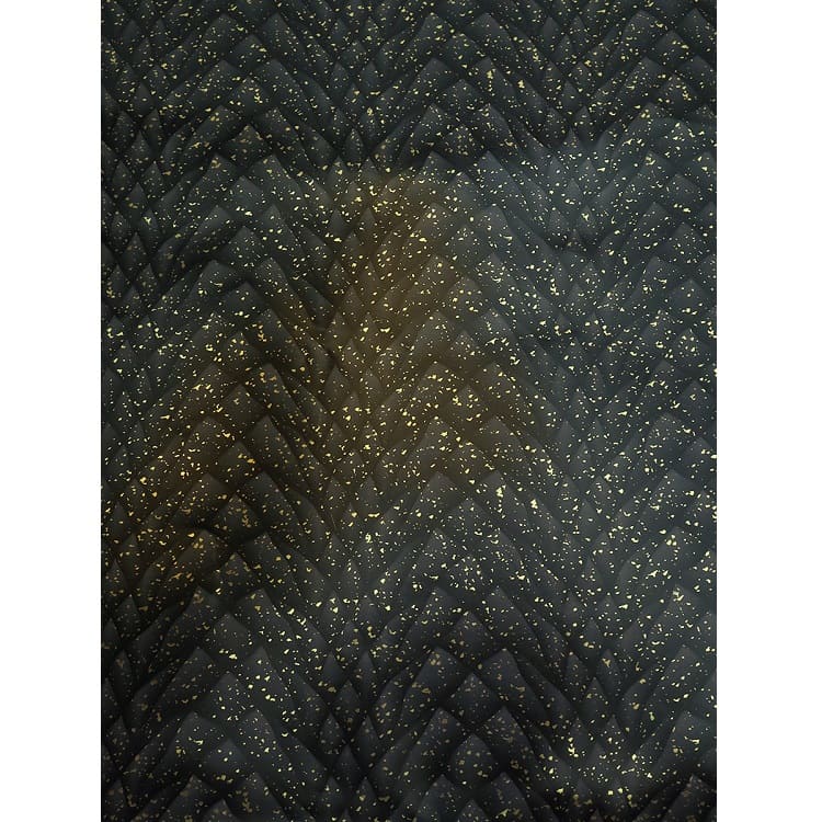 Упаковочная бумага с тиснением  фольгой, "Черная чешуя", (70 х100 см)