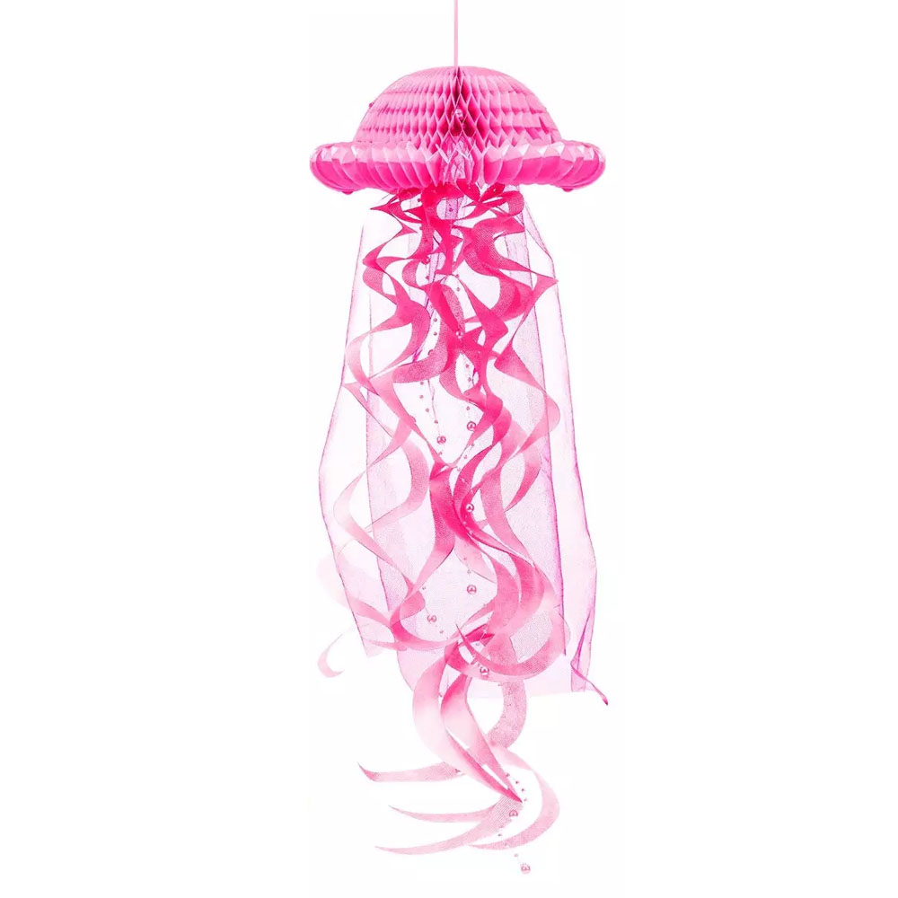 Шар-соты Медуза, Розовый, 23*60 см /Мо