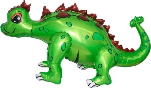 Шар Х ХОД Фигура, Динозавр Анкилозавр, Зеленый, 29"/74 см