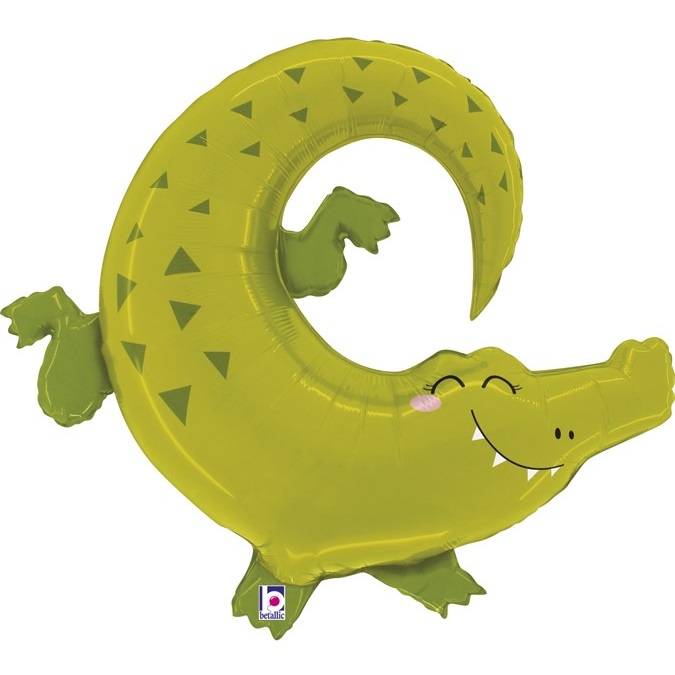 Шар Г Фигура, Крокодил Аллигатор, 34"/86 см
