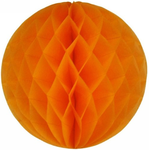 Шар-соты 20 см Оранжевый /Мо