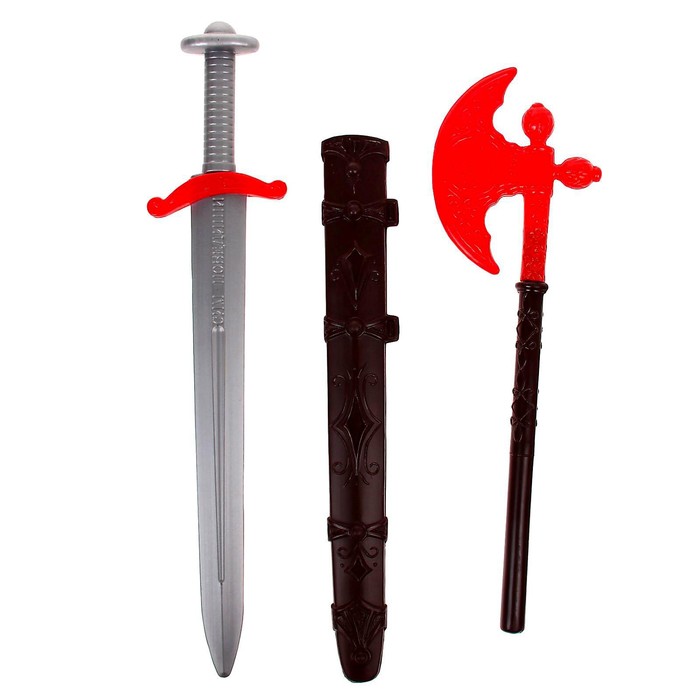 Набор Ратник, секира и меч с чехлом