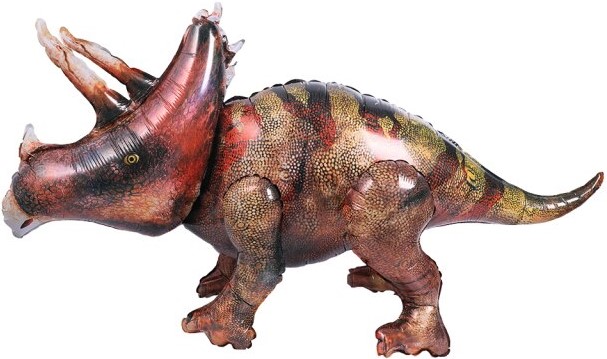 Шар Х ХОД, Динозавр Трицератопс, 1 шт. в упак. 53"/135 см