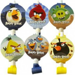 Язычок-гудок с карточкой Angry Birds 6шт./ПБ