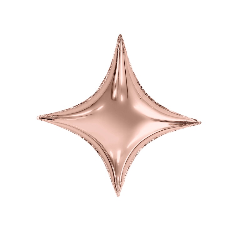 Шар Ag 26" Фигура 3D, Звезда Сириус, Розовое золото, инд. упак.