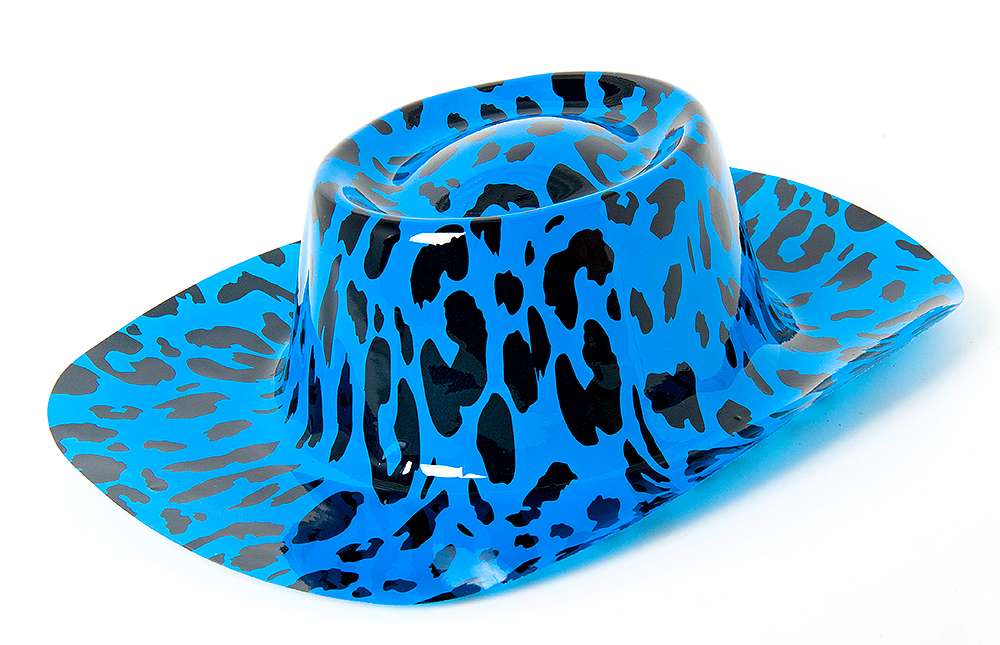 Шляпа Синий леопард