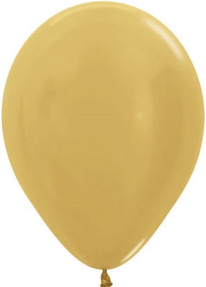Шар S 5"/570 Металлик Золото (Яркое) / Gold R