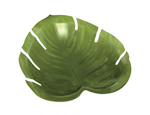 Блюдо пластиковое Пальмовый лист, 32*36