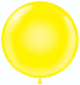 Шар Х (36"/91 см) Желтый, пастель, 10 шт