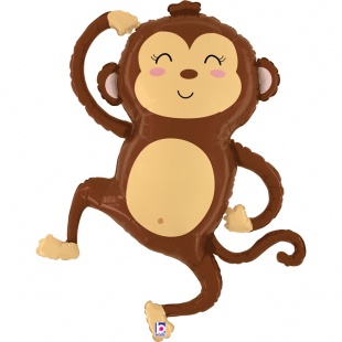 Шар Г Фигура, Веселая обезьянка, 41"/104 см