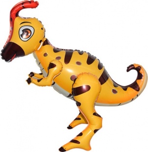 Шар Х ХОД Фигура, Динозавр Гадрозавр, Светло-коричневый, 26"/66 см