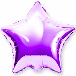 Шар Х с клапаном Мини-звезда, Фиолетовый, (10''/25 см) 
