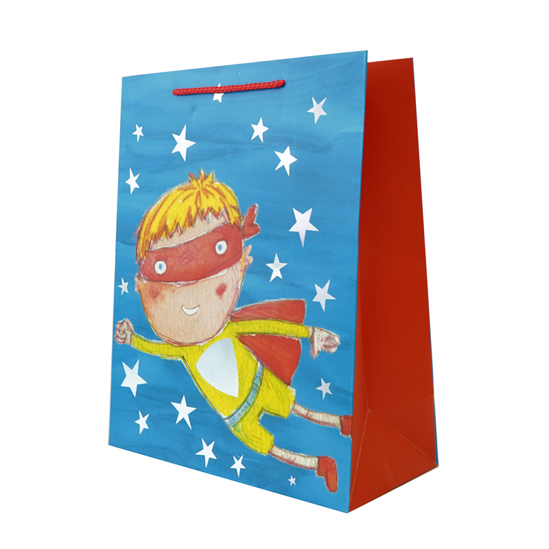 Пакет подарочный Супергерой. Мальчик, 26*32*12 см.