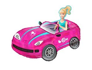 Шар Х Фигура, Блондинка в розовой машине