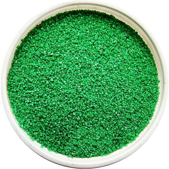 Песок цветн. MixTop 0,6-1,25 мм Зеленый (RAL 6018) светлый