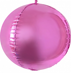 Шар Х 3D Алмаз 24", Розовый, 1 шт.